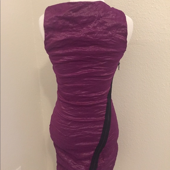 Yigal Azrouel Purple Taffeta Dress - Picture 4 of 7